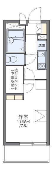 レオパレスグリチネの間取り画像