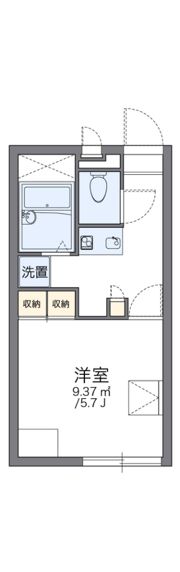 レオパレスWest Bellsの間取り画像