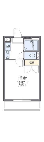 レオパレスWITH－Aの間取り画像