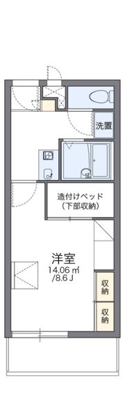 レオパレスM’s innIIの間取り画像
