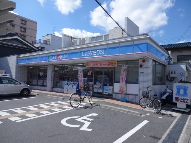 近くのローソン 背戸口四丁目店まで460m(徒歩6分)