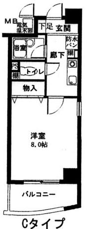 アンシャンテ南堀江の間取り画像