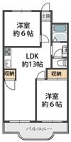 第二高山ハイツの間取り画像