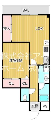 オーロラマンションの間取り画像