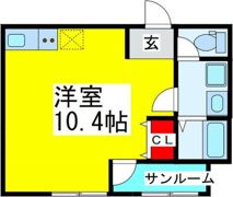チェリーブロッサム弁天町の間取り画像