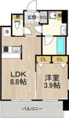 プレジオ弁天町ASIANの間取り画像
