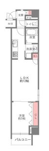 レオンコンフォート南堀江の間取り画像