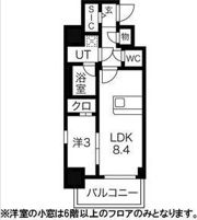 エスリードレジデンス大阪天王寺の間取り画像
