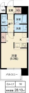 スプランディッド野江の間取り画像