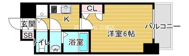 エスリード京橋グレイスの間取り画像