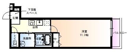 フジパレス放出I番館の間取り画像