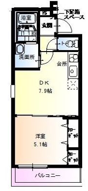 フジパレス東花園の間取り画像