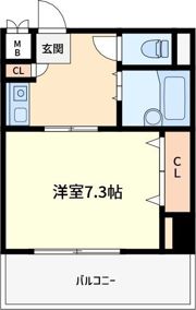 メロディーハイム美章園の間取り画像