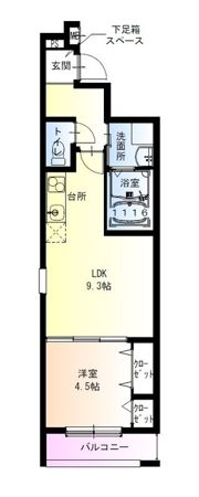 フジパレス今川公園東I番館の間取り画像