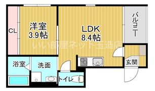 ハーモニーテラス中川西の間取り画像