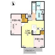 アーバン デライト桜川の間取り画像