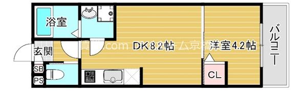 ALEGRIA鶴見区今津の間取り画像