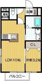 エーデ田辺の間取り画像