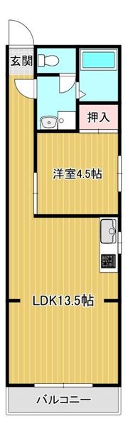 サンプラザ山坂の間取り画像