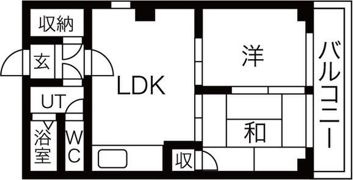 プレステル桑津の間取り画像