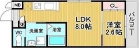 リアコート北田辺IIの間取り画像