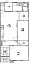 西今川1貸家の間取り画像