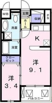 メゾン・ボヌールの間取り画像