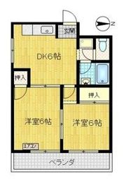 青風ハイツの間取り画像