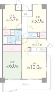 パークシャトー平野白鷺の間取り画像