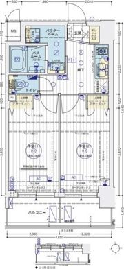 エステムコート難波Vブロードの間取り画像