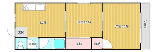 第3ロックマンションの間取り画像