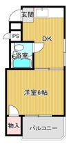 シャトー野江の間取り画像