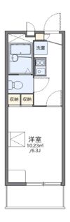 レオパレスヴァーグ浪芳庵の間取り画像