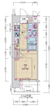 プレサンス森ノ宮 THEゲートの間取り画像