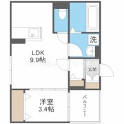 メゾン ミロワール天王寺の間取り画像
