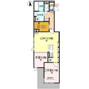 D-ROOM瓜破SOUTHの間取り画像