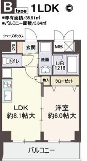 ラピスラズリの間取り画像