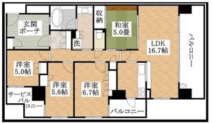 セントパークス平野公園の間取り画像