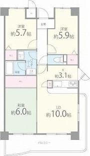 パークシャトー平野白鷺の間取り画像