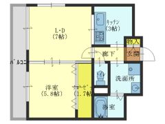 ラフィーネ今里の間取り画像