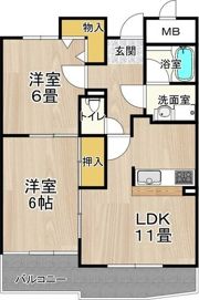 フレアコート京橋の間取り画像