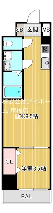 コートエスト都島の間取り画像