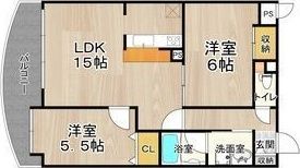 フェルザ住之江公園（旧:住之江フタバビル）の間取り画像