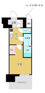 ミリアン四天王寺夕陽丘IIの間取り画像