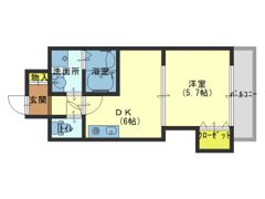 フクダ不動産上本町マンションの間取り画像