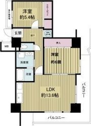 フォレステージュ谷町の間取り画像