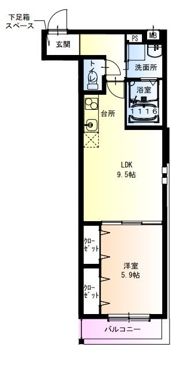 フジパレス今川公園東II番館の間取り画像