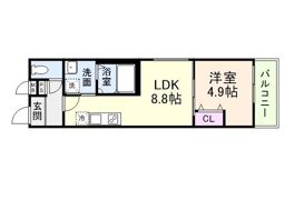 フジパレス杉本町サウスの間取り画像