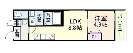 フジパレス杉本町ノースの間取り画像