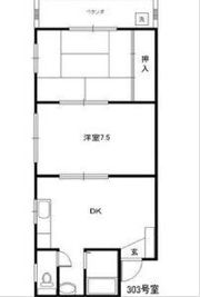 ハナキマンションの間取り画像
